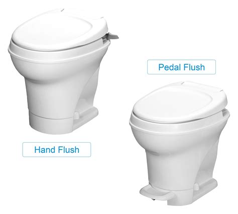 Water powered rv toilets with aqua magic technology